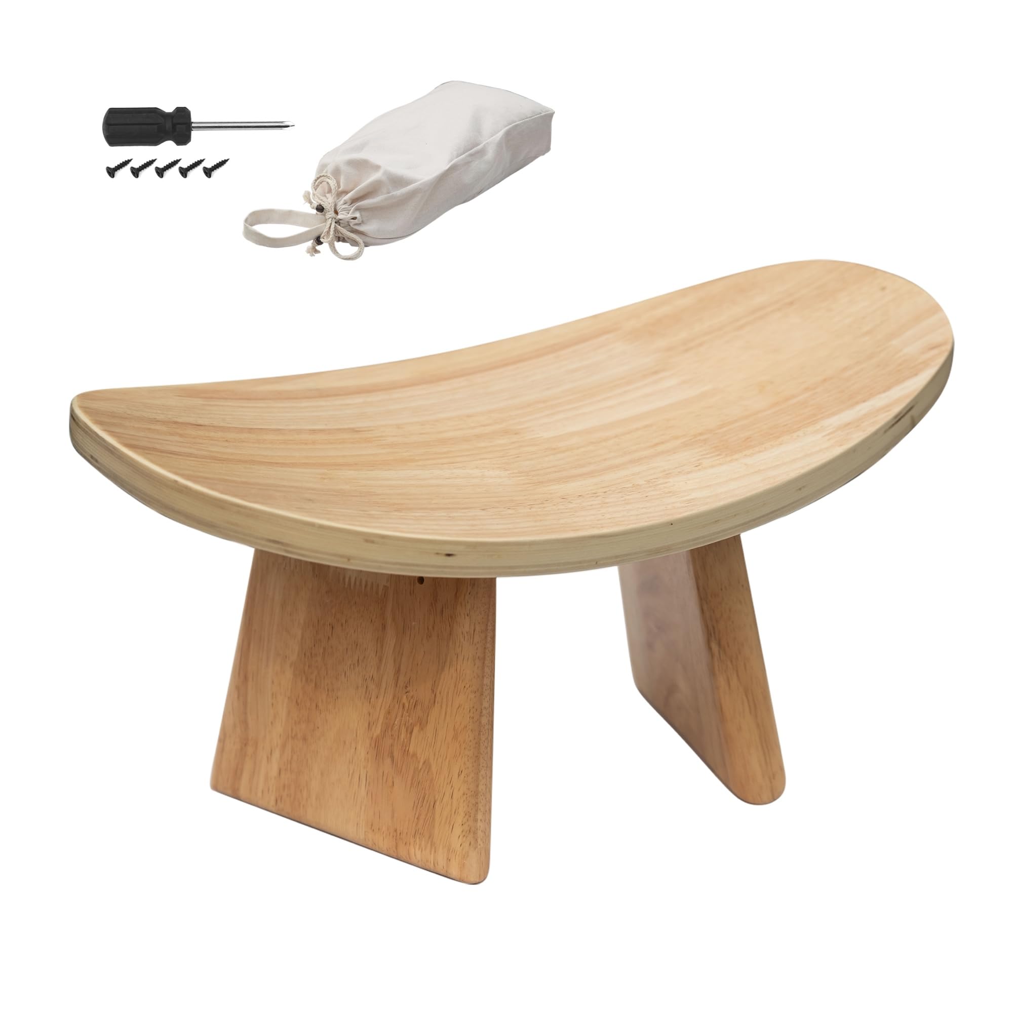 Amazon.com: ROLUXENTIA Ergonomic Wooden Meditation Bench for Seiza